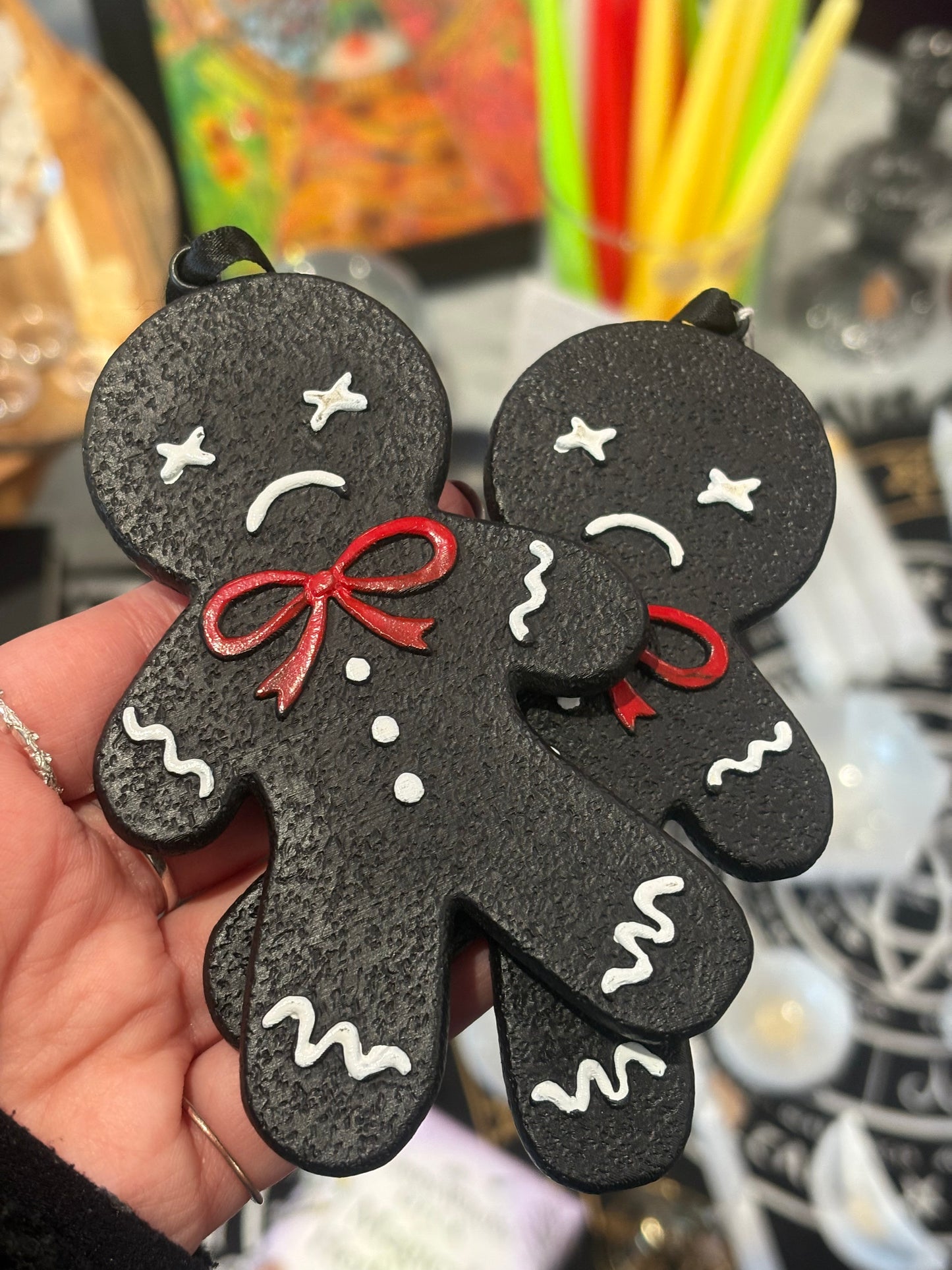 Gothic Gingerdead Man Tree Ornament