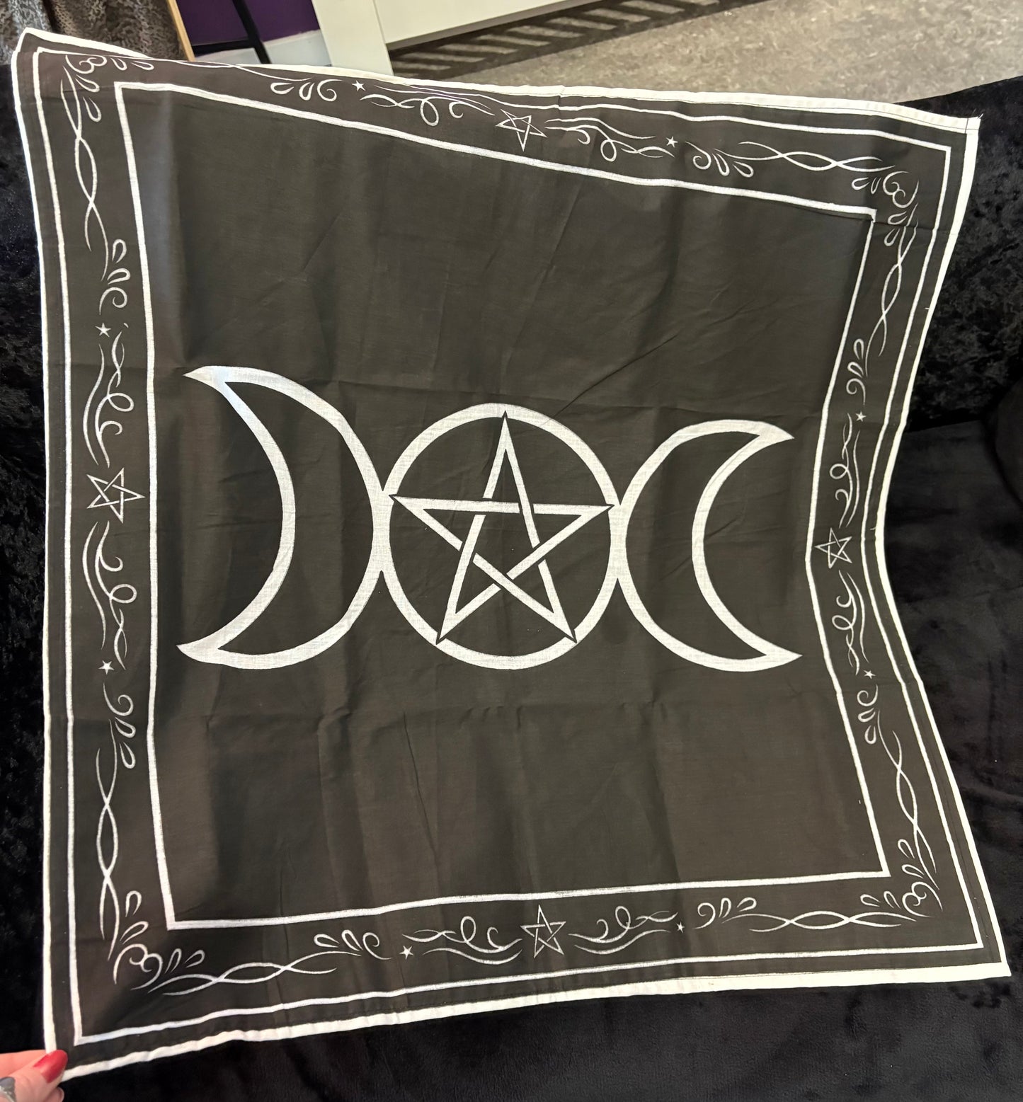 Triple Moon Altar Cloth (70x70cm)