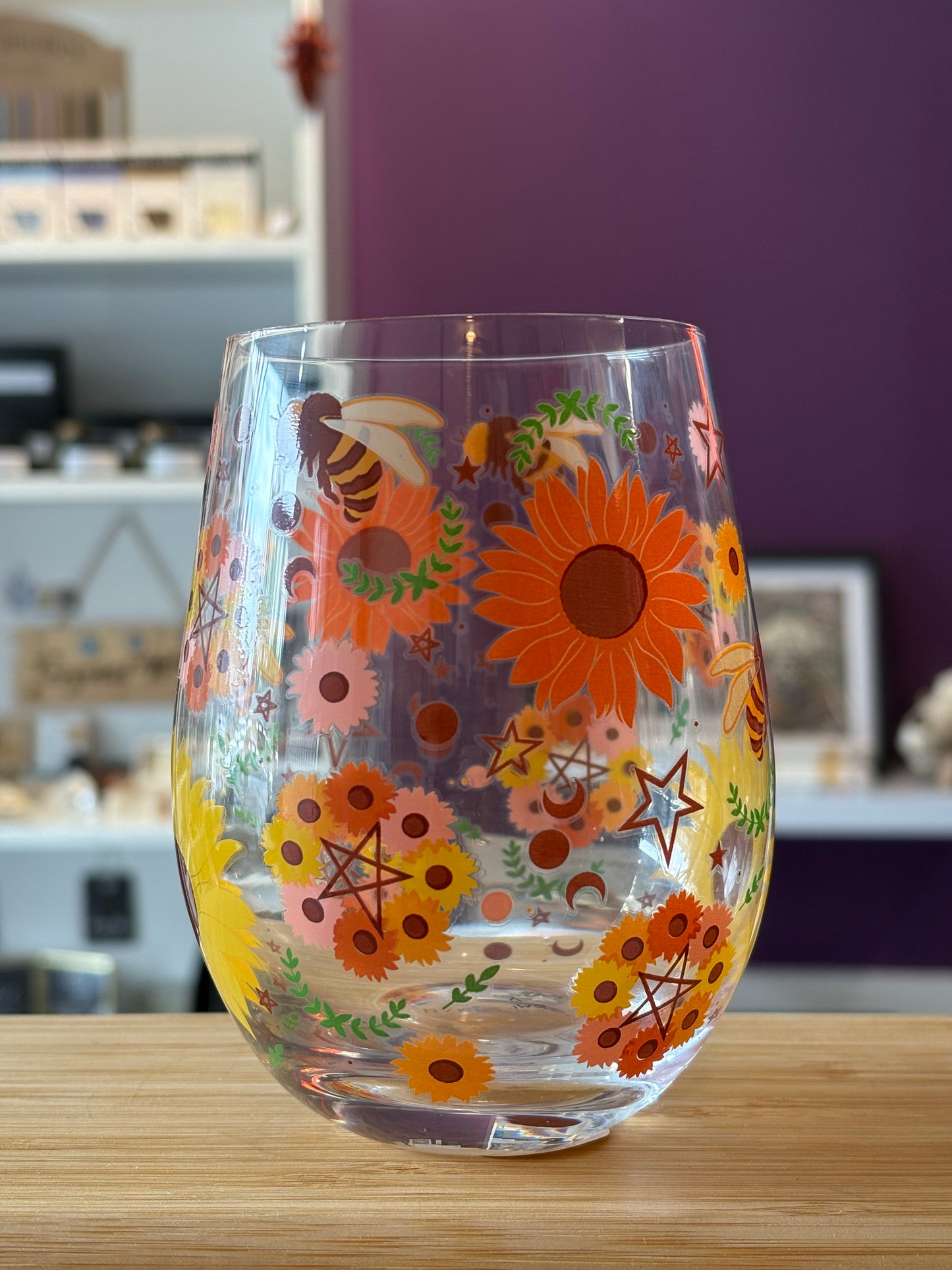 Summer Solstice Print Drinking Glass