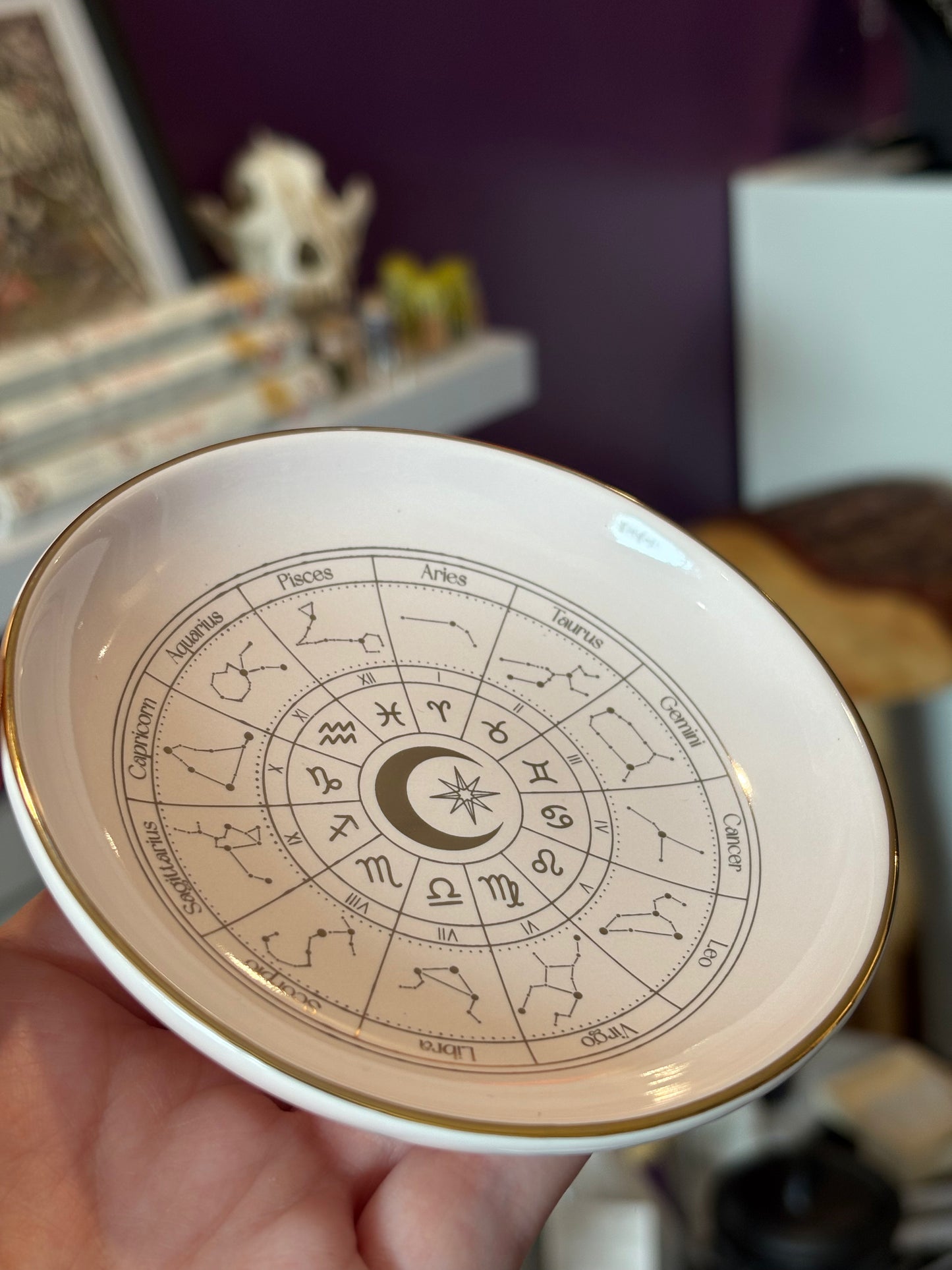 Astrology Wheel Trinket Dish