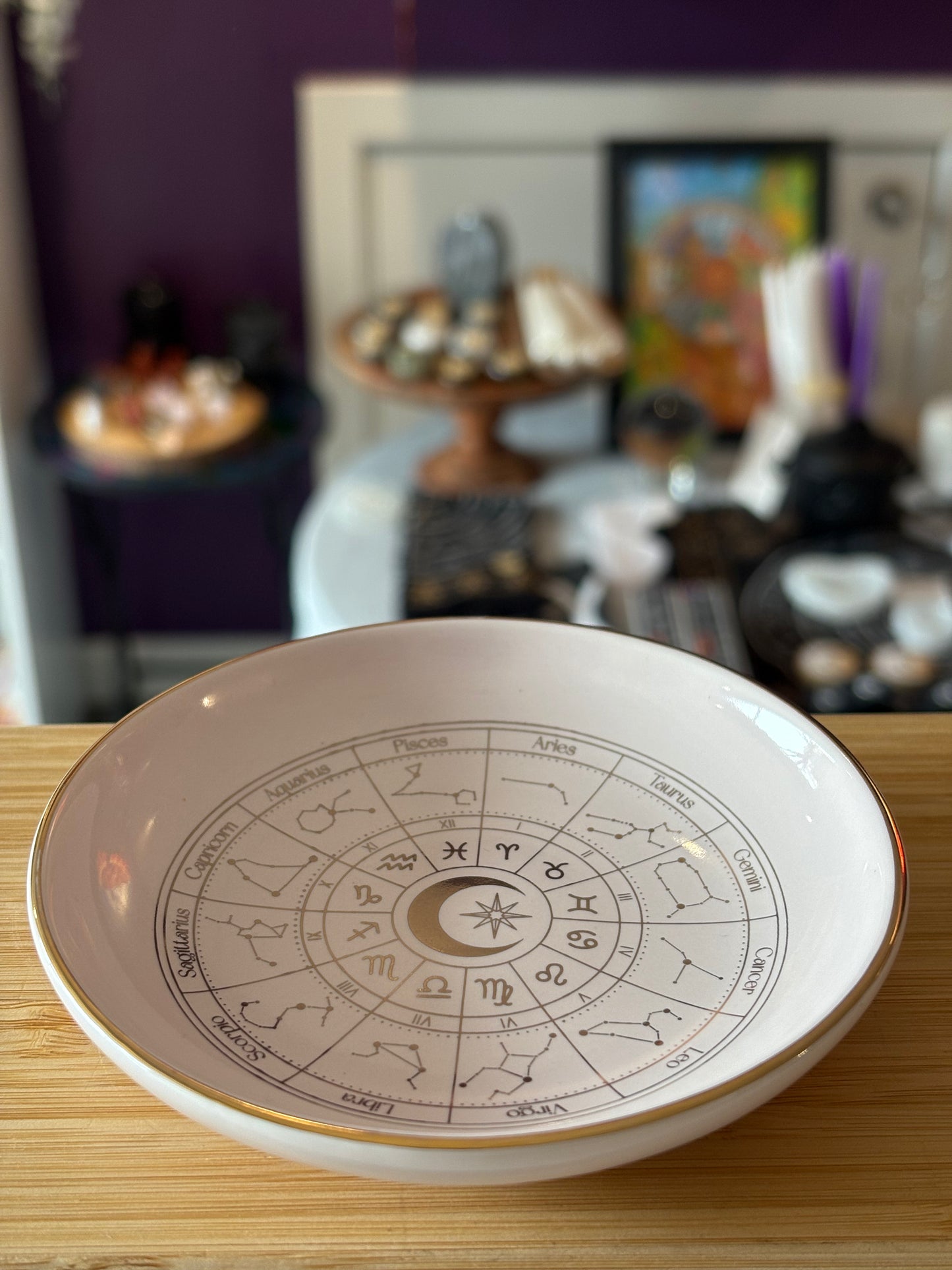 Astrology Wheel Trinket Dish