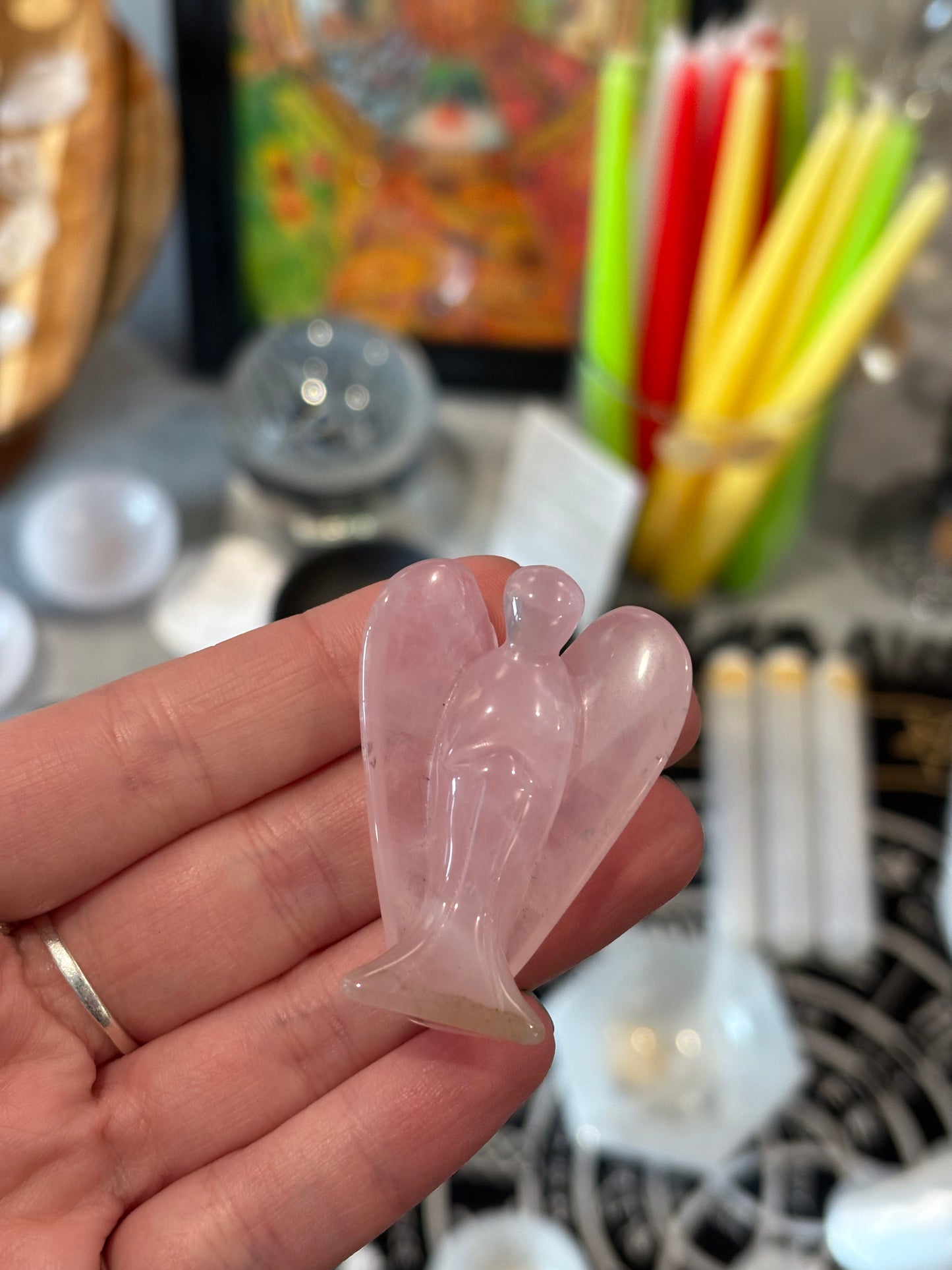 Rose Quartz Angel (50mm)