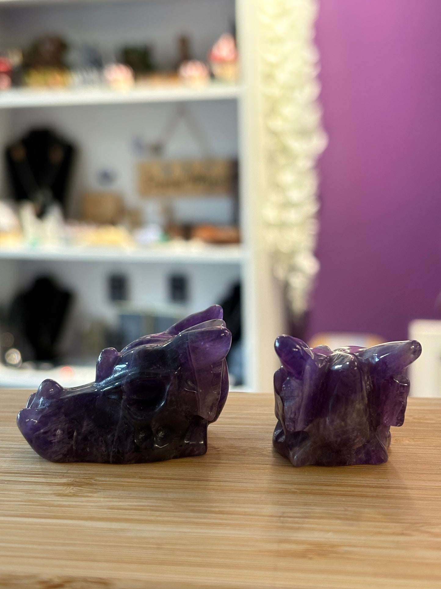 Amethyst Dragon Head