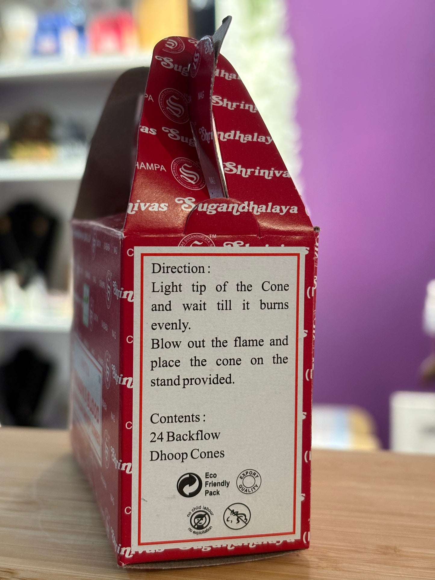 Satya Dragon’s Blood Backflow Dhoop Cones - Box of x24 Cones