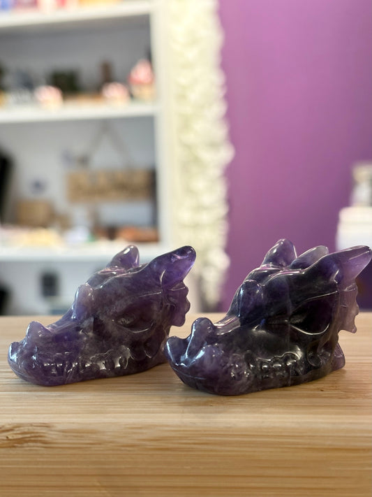 Amethyst Dragon Head