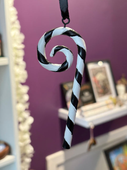 Gothic Candy Cane Tree Ornament