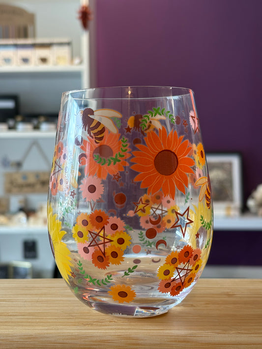 Summer Solstice Print Drinking Glass