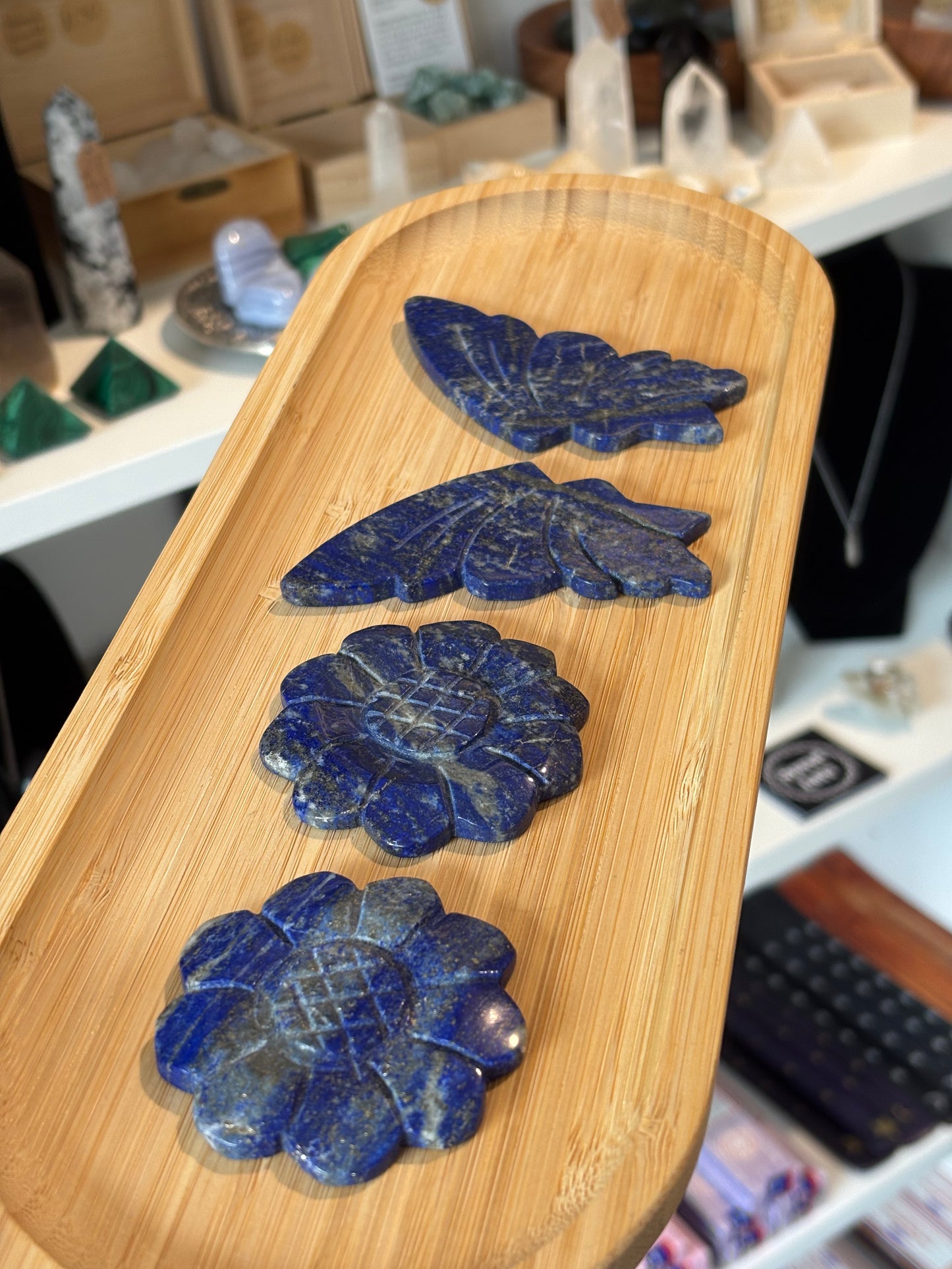 Lapis Lazuli Butterfly Set (with Stand)