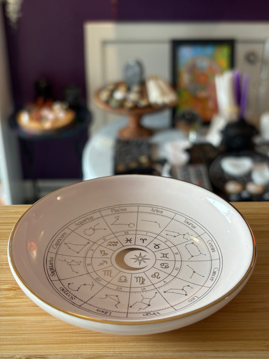 Astrology Wheel Trinket Dish