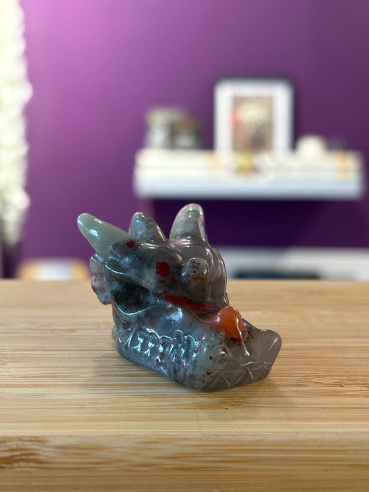 Bloodstone Dragon Head