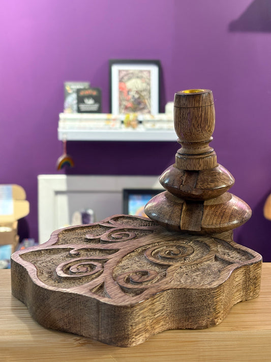Tree of Life Back Flow Burner (Mango Wood)