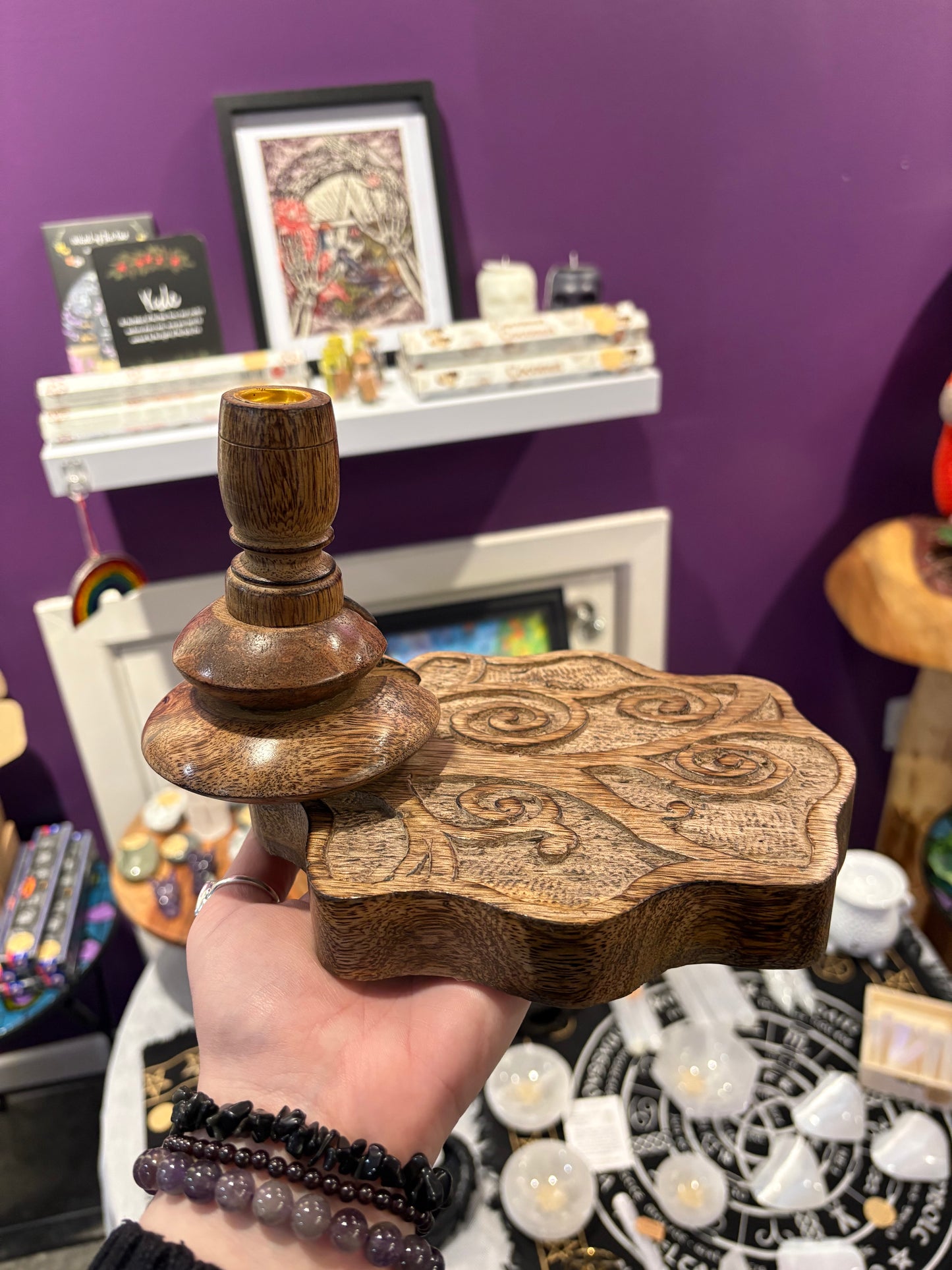 Tree of Life Back Flow Burner (Mango Wood)