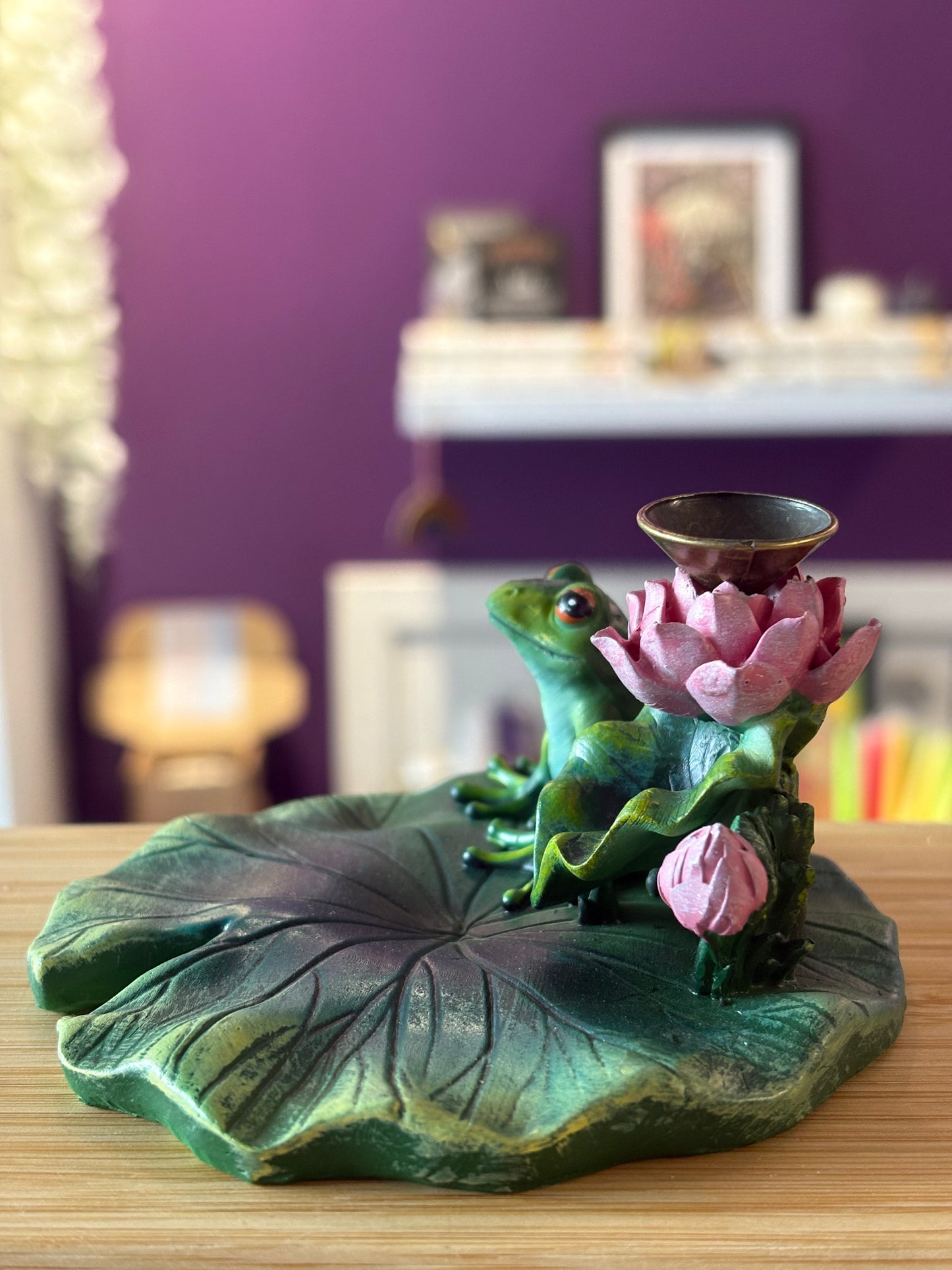 Frog & Lily Pad Backflow Burner