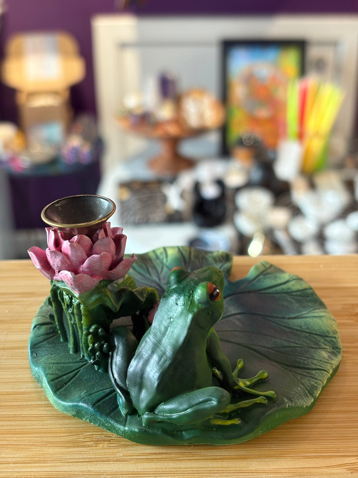 Frog & Lily Pad Backflow Burner