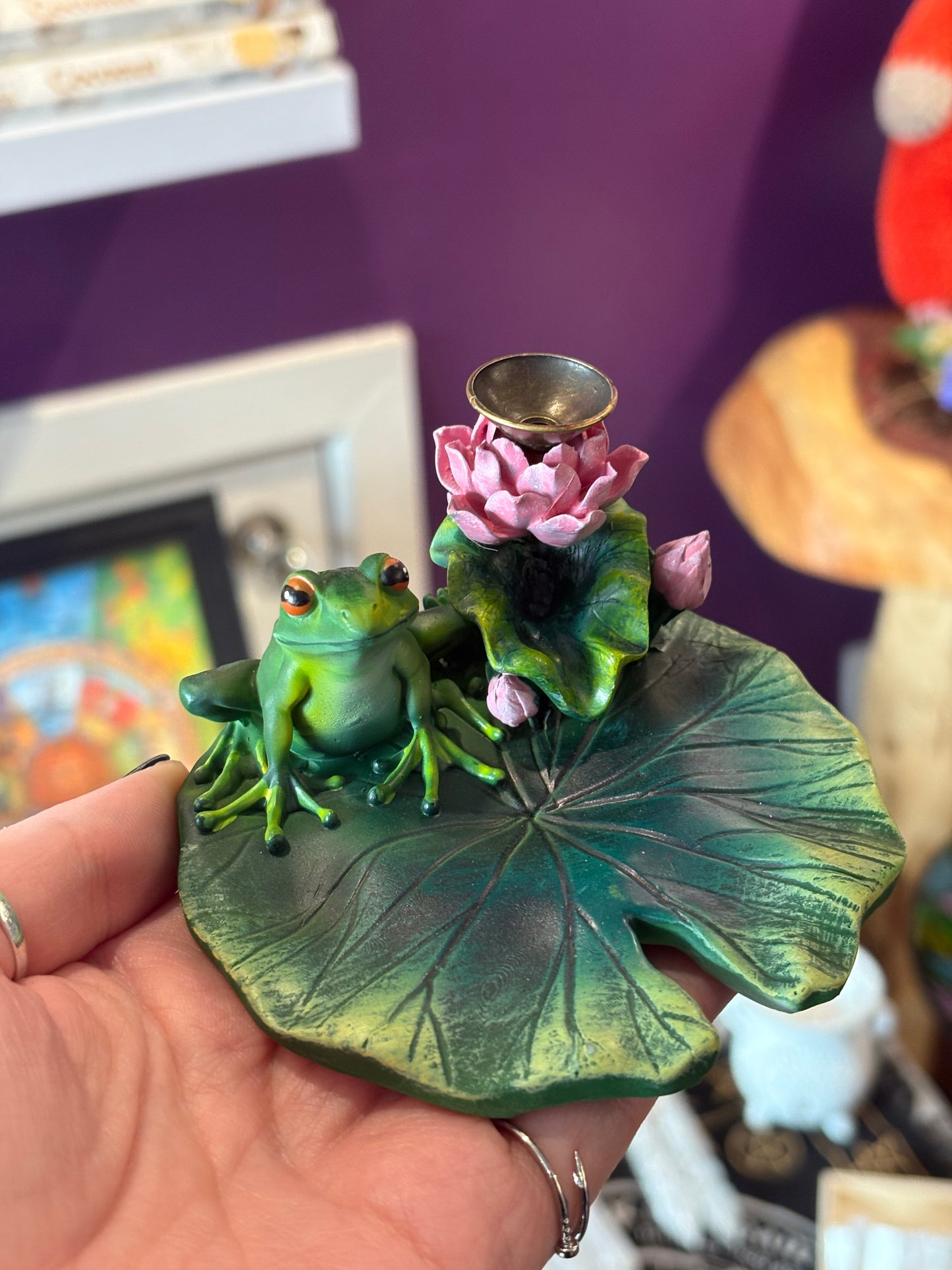 Frog & Lily Pad Backflow Burner