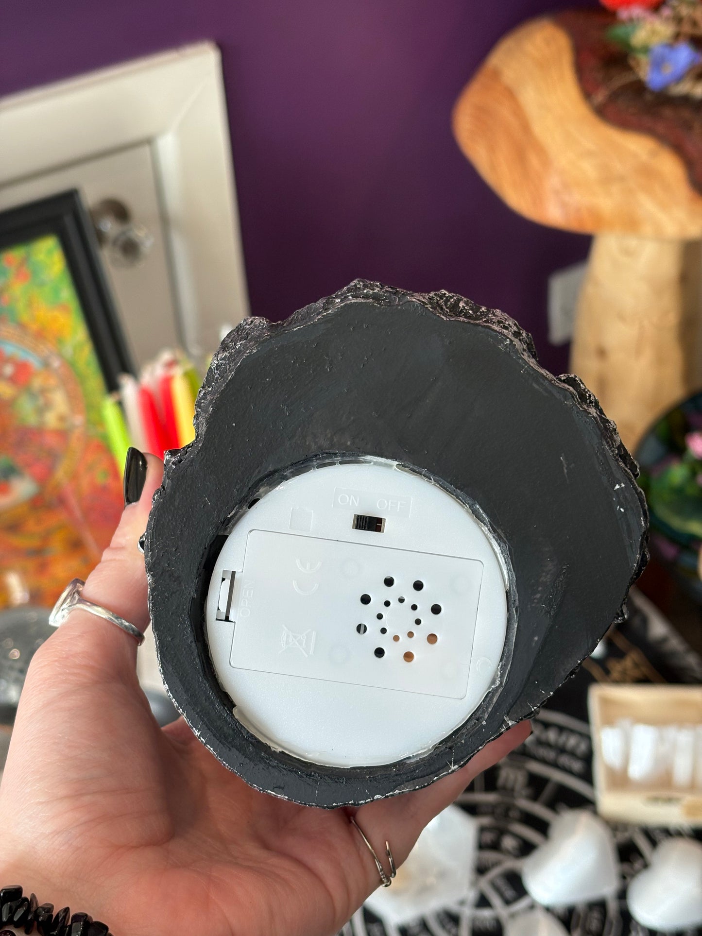 Silver Dragon & Castle Backflow Burner with Light (Multicoloured)