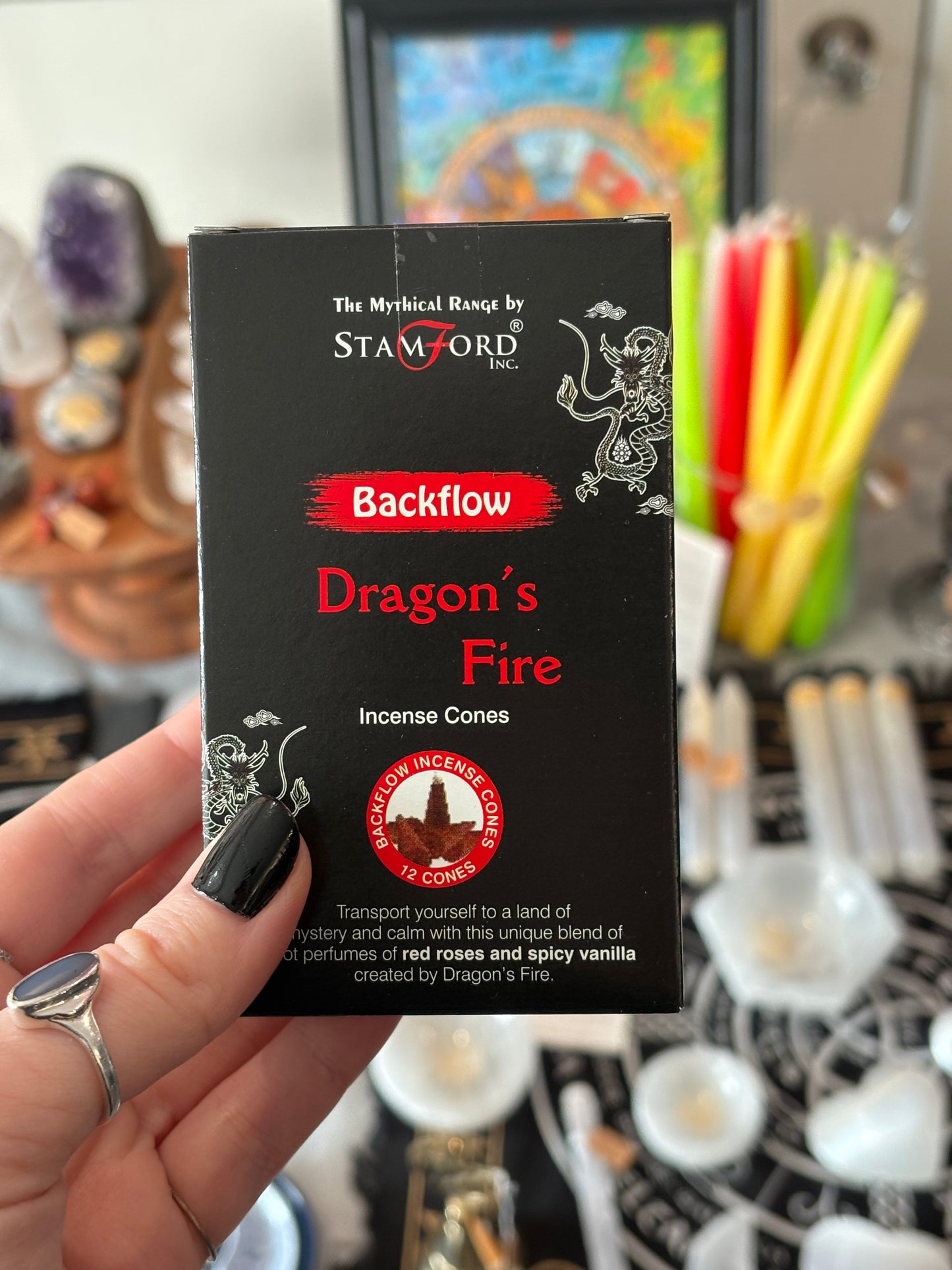 Dragon’s Fire Incense Cones - Box of x12 Cones