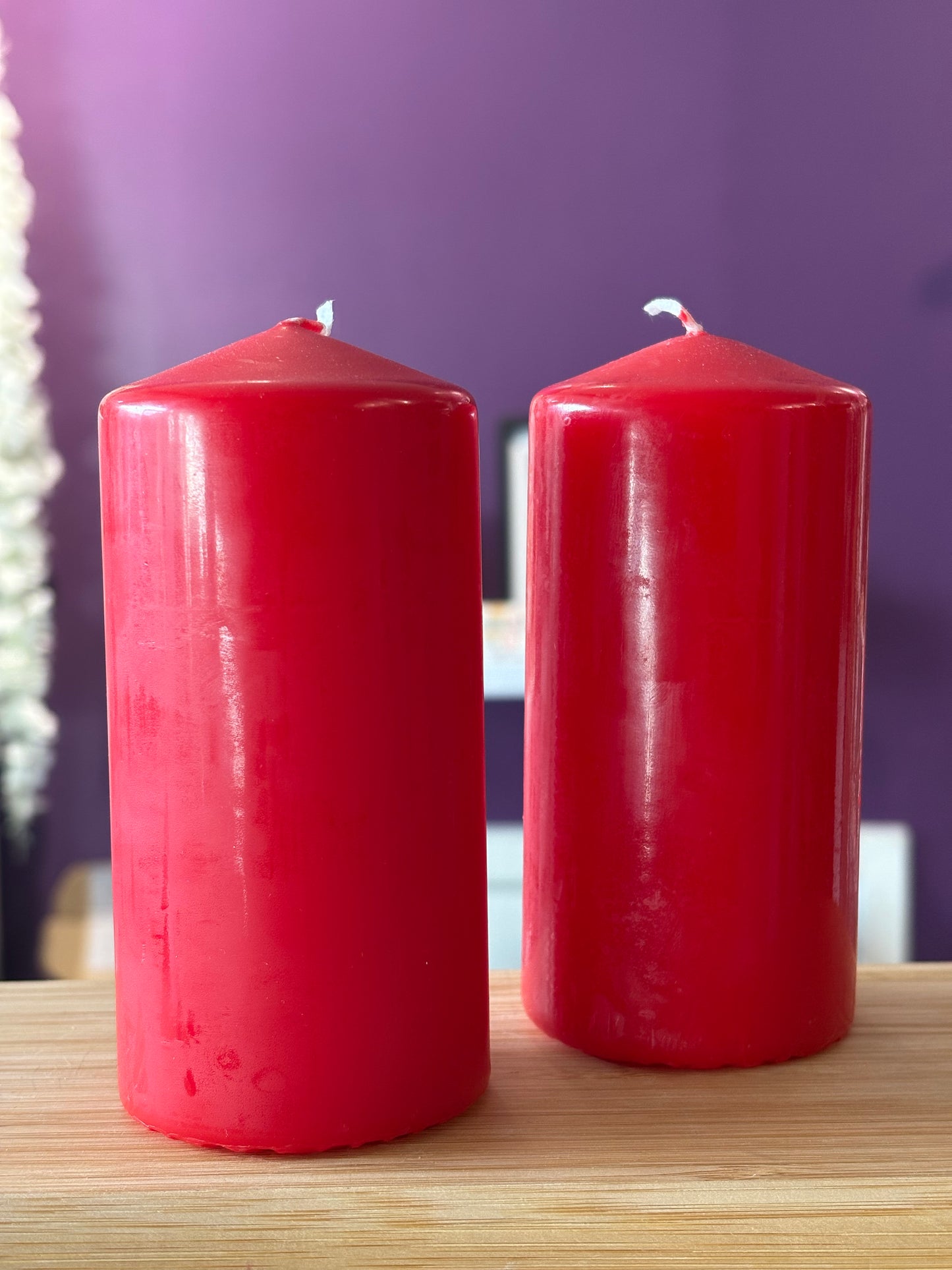 Red Pillar Candle - 6cm x 12cm